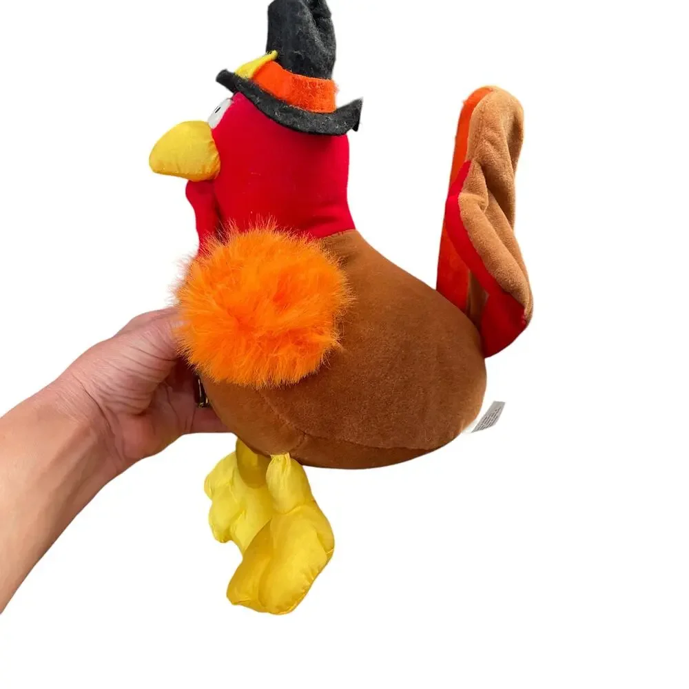 Vintage Gibson Greetings Turkey Plush 1994 Mr Gobbles Thanksgiving Stuffed Bird